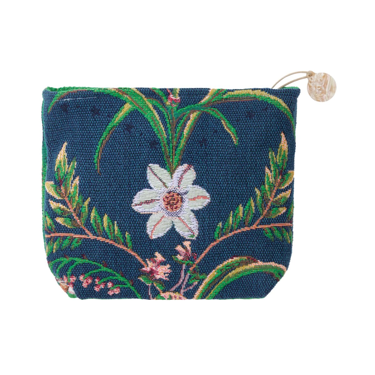 Floralie Nuit Tote by Yves Delorme Tote 7" x 9" Nuit at FIG LINENS AND HOME 3