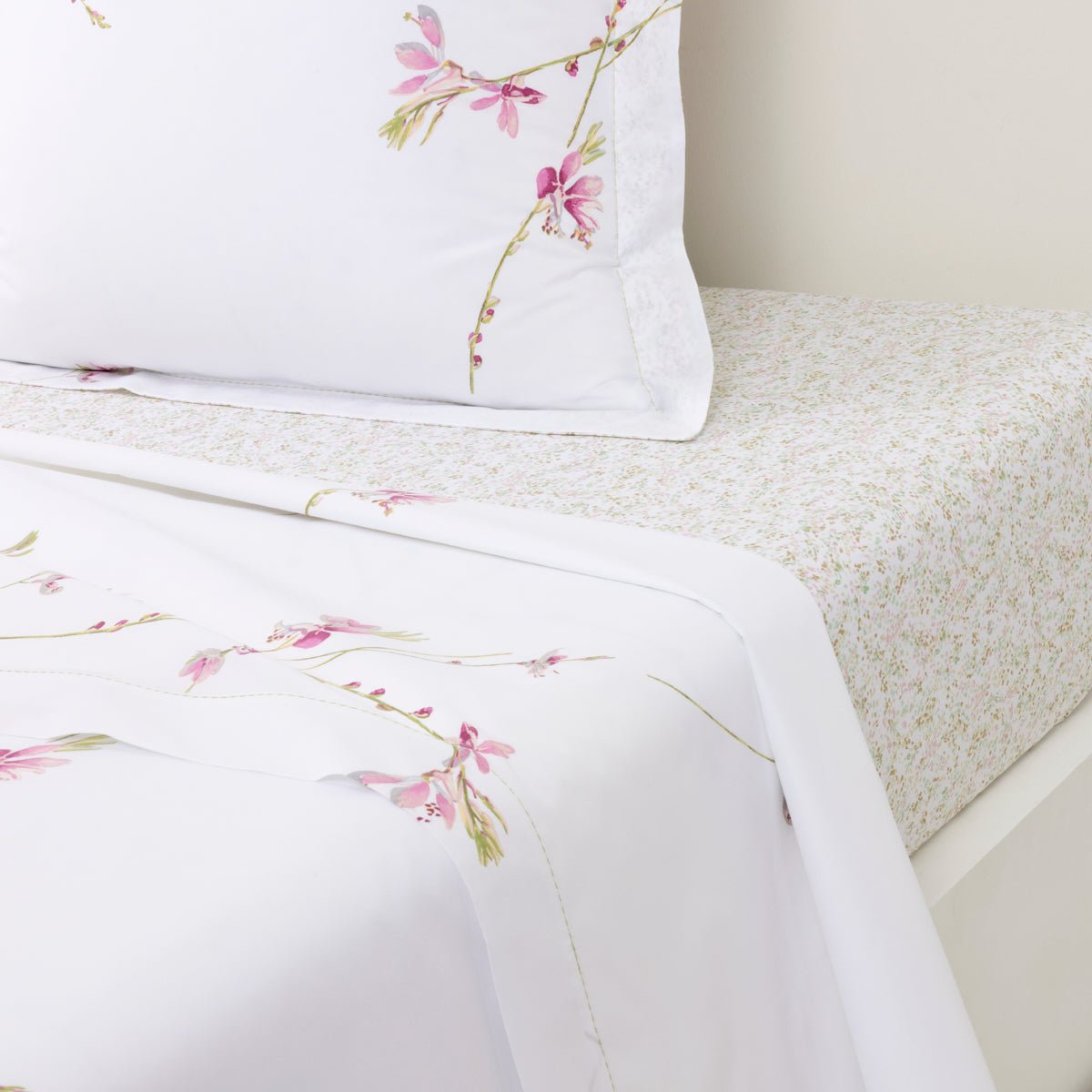 Gaura Bedding by Yves Delorme Flat Sheet King 114 x 116 Multi at FIG LINENS AND HOME 5
