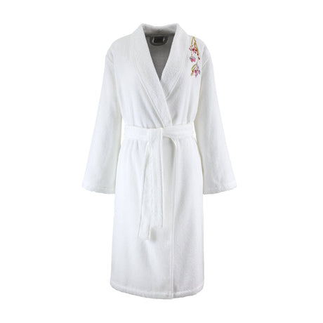 Gaura Shawl Collar Women's Bathrobe by Yves Delorme Shawl Collar Bathrobe (Women's) S GAURA at FIG LINENS AND HOME 1
