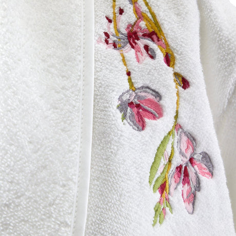 Gaura Shawl Collar Women's Bathrobe by Yves Delorme Shawl Collar Bathrobe (Women's) S GAURA at FIG LINENS AND HOME 4