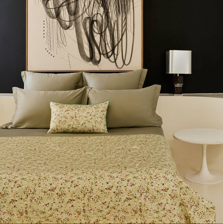 Gaura Silk Counterpane by Yves Delorme Counterpane 87 x 53 Multi at FIG LINENS AND HOME 3