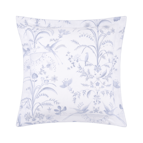 Herbier Celeste Organic Pillow Sham by Yves Delorme Euro Sham Celeste at FIG LINENS AND HOME 2