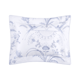 Herbier Celeste Organic Pillow Sham by Yves Delorme King Sham Celeste at FIG LINENS AND HOME 4