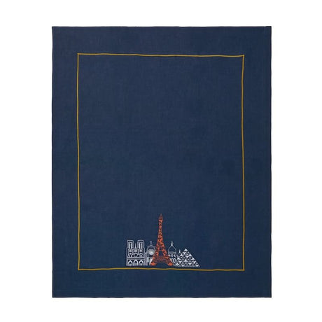 Heroines Heroines Yves Delorme Tea Towel - Embroidered 23 x 27 Tea Towel - Embroidered 23 x 27 Heroines at FIG LINENS AND HOME 1