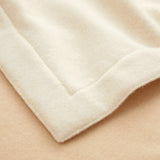 Hestia Dune Wool Throw by Yves Delorme Throw 51" x 67" Dune at FIG LINENS AND HOME 2