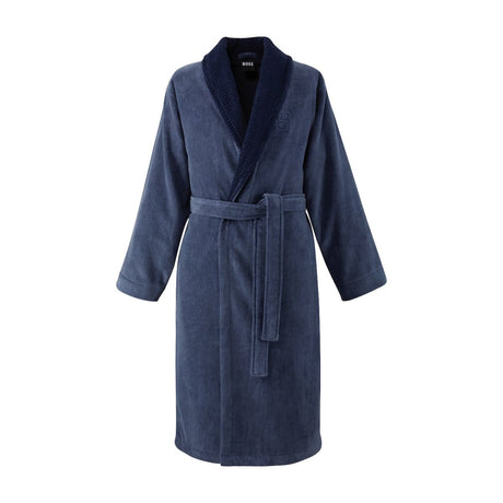Double B Steel Shawl Collar Bathrobe (Men's) M Hugo Boss Home