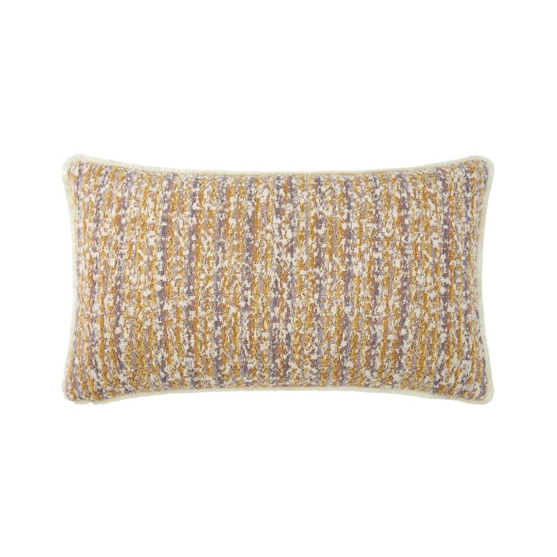 Illusion Orge Decorative Pillow by Yves Delorme Decorative Pillow 13 x 22 Orge at FIG LINENS AND HOME 5