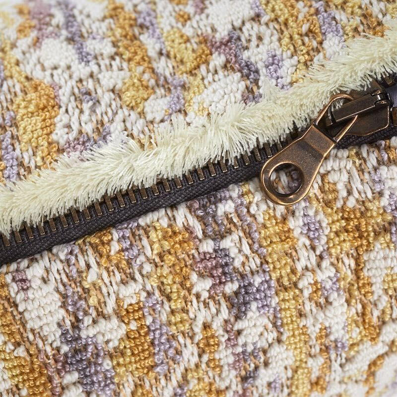 Illusion Orge Decorative Pillow by Yves Delorme Decorative Pillow 18 x 18 Orge at FIG LINENS AND HOME 10