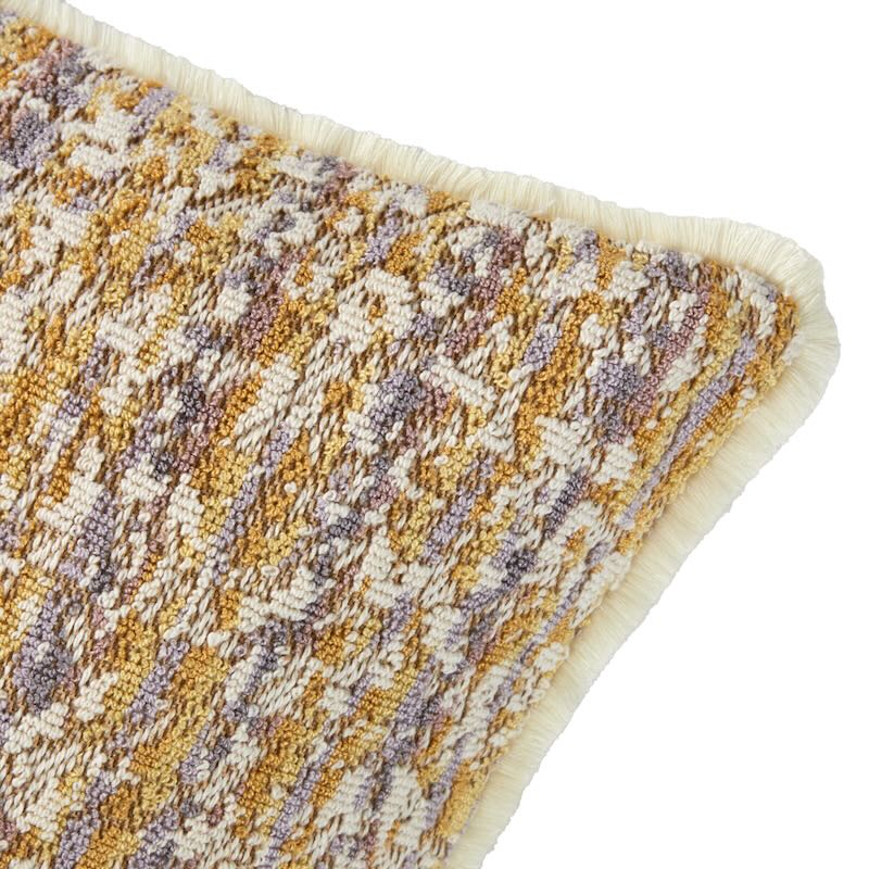 Illusion Orge Decorative Pillow by Yves Delorme Decorative Pillow 18 x 18 Orge at FIG LINENS AND HOME 8