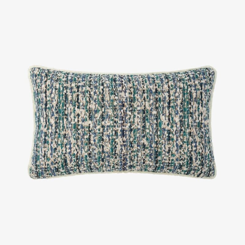 Illusion Paon Decorative Pillow by Yves Delorme Decorative Pillow 13 x 22 Paon at FIG LINENS AND HOME 3
