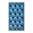 K Apple Blue Jacquard Beach Towel by Kenzo Paris - view 1