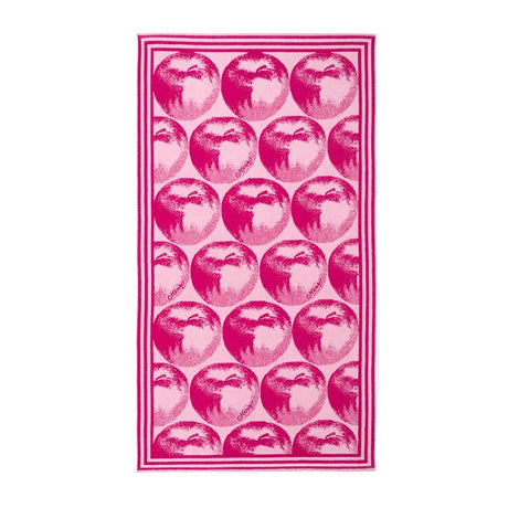 K Apple Pink Jacquard Beach Towel by Kenzo Paris - view 1