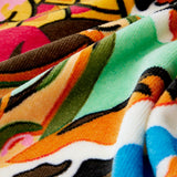 K Circus Printed Velour Beach Towel by Kenzo Paris Printed Velour Beach Towel 39" x 67" Multi at FIG LINENS AND HOME 5