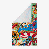 K Circus Printed Velour Beach Towel by Kenzo Paris Printed Velour Beach Towel 39" x 67" Multi at FIG LINENS AND HOME 3