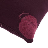 K Dot Bordeaux Decorative Pillow by Kenzo Paris Decorative Pillow 18" x 18" Bordeaux at FIG LINENS AND HOME 2
