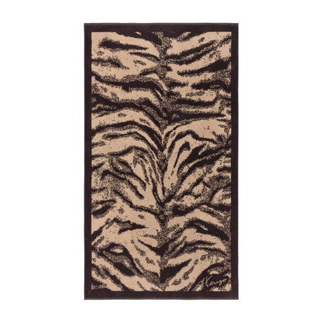 K FAUVE Naturel Jacquard Beach Towel by Kenzo Paris | Yves Delorme at Fig lInens and Home 1