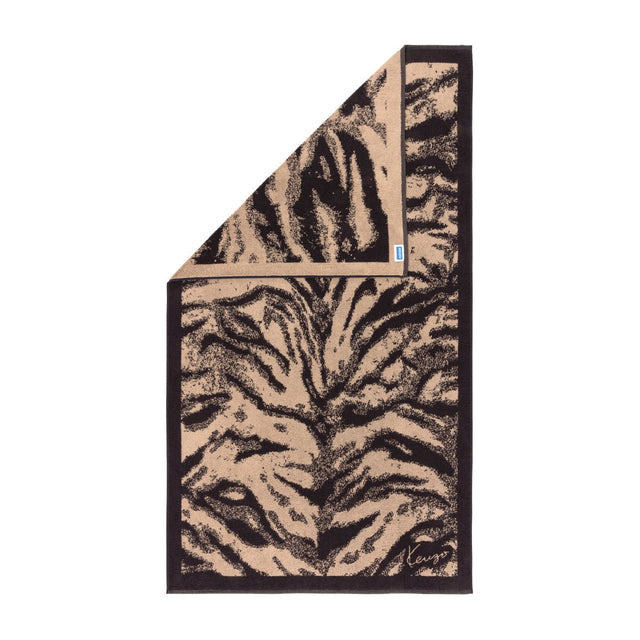 K FAUVE Naturel Jacquard Beach Towel by Kenzo Paris | Yves Delorme at Fig lInens and Home 1