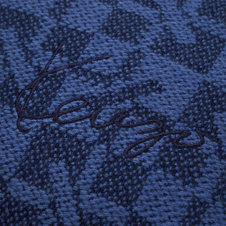 K Monogram Marine Decorative Pillow by Kenzo Paris Decorative Pillow 13" x 22" Marine at FIG LINENS AND HOME 4