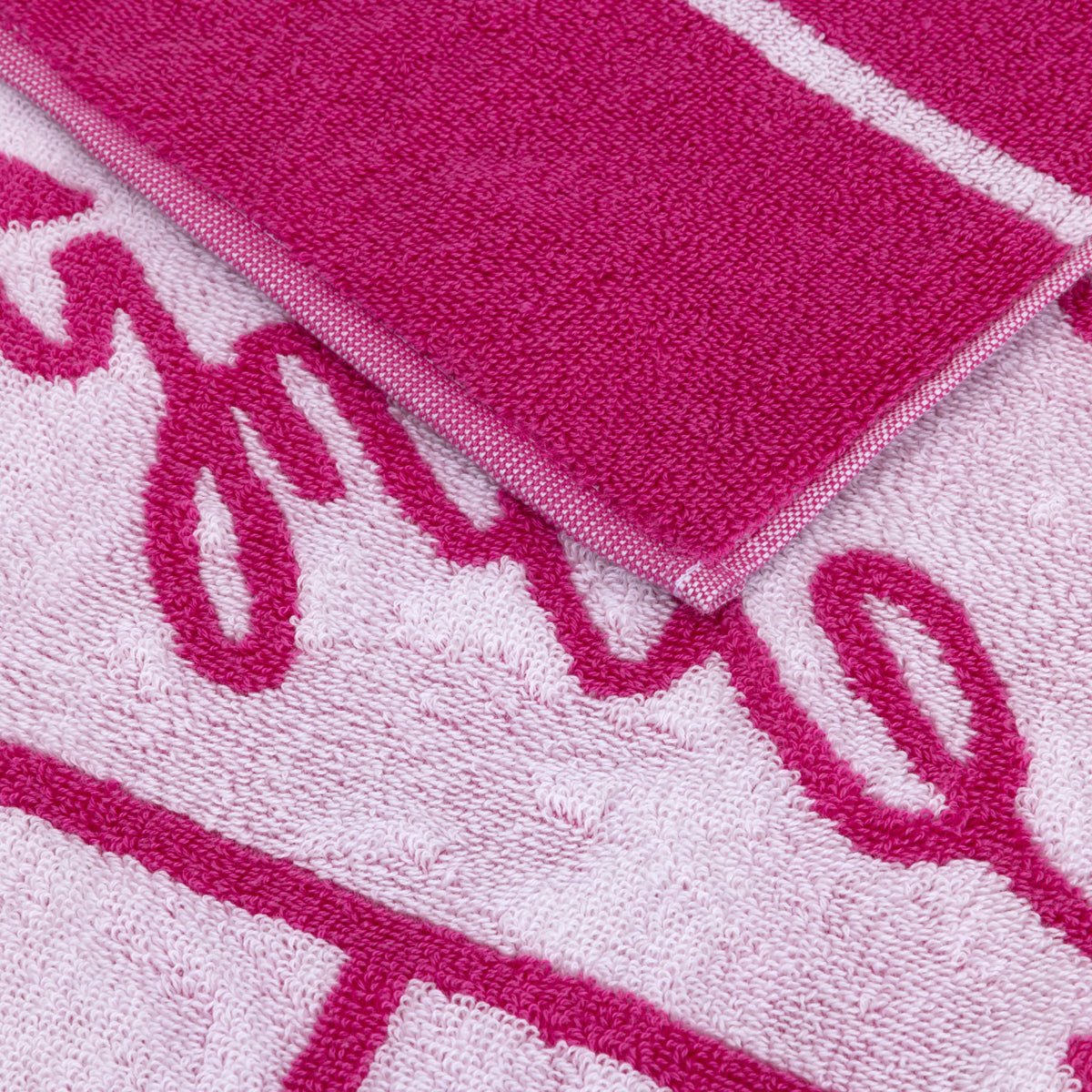 K TATAMI Jacquard Fuchsia Beach Towel by Kenzo Paris | Yves Delorme at Fig Linens and Home 3