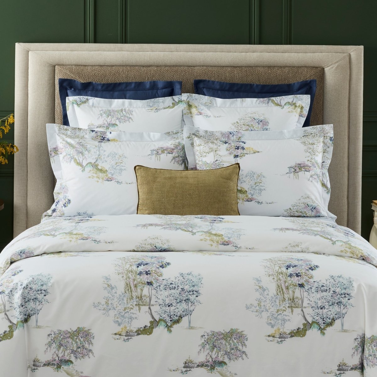 Lande Duvet Cover by Yves Delorme at Fig Linens and Home - Bedding Lifestyle Image 2