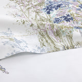 Lande Flat Sheet by Yves Delorme at Fig Linens and Home - View 2 with Detail of Print