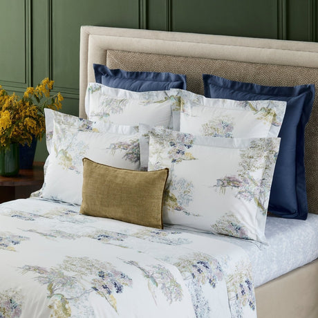 Yves Delorme Lande Pillow Shams - Lifestyle View of Cotton Bedding at Fig Linens and Home
