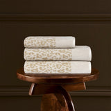 Leopard Bath Collection by Yves Delorme Bath Sheet 35 x 59 Milk at FIG LINENS AND HOME 3