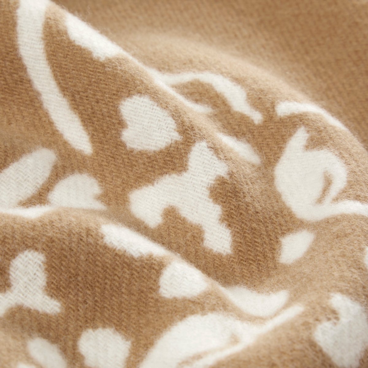 Leopard Camel Throw by Yves Delorme Throw 51" x 67" Camel at FIG LINENS AND HOME 4