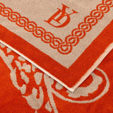 Leopard Jacquard Beach Towel by Yves Delorme at Fig Linens and Home - Pool Bath Sheet 4