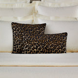 Leopard Nuit Decorative Pillows by Yves Delorme Decorative Pillow 13 x 22 Nuit at FIG LINENS AND HOME 4