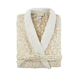Leopard Women's Shawl Collar Bathrobe by Yves Delorme Shawl collar Bathrobe (Women's) L Leopard at FIG LINENS AND HOME 2
