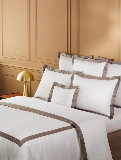Linea Platine Bedding by Yves Delorme Duvet Cover Full/Queen 92 x 92 Platine at FIG LINENS AND HOME 23