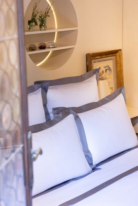 Linea Platine Bedding by Yves Delorme Pillow Sham Euro (Single) 26 x 26 Platine at FIG LINENS AND HOME 36