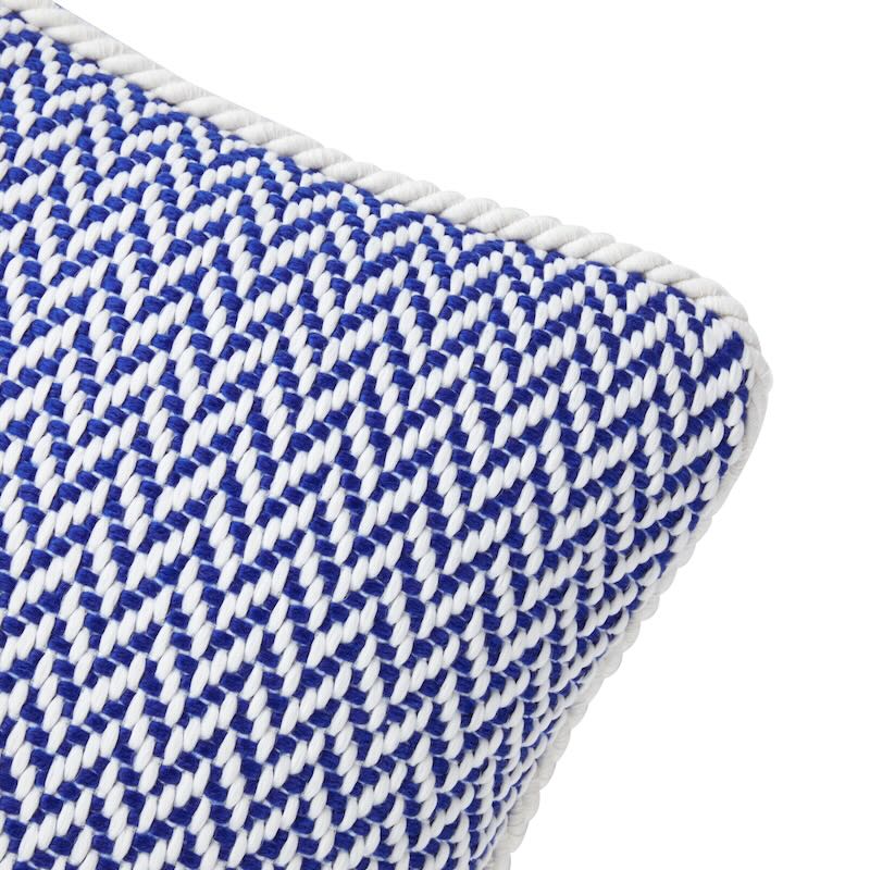 Marina Outremer Decorative Pillow by Yves Delorme Decorative Pillow 13 x 22 Outremer at FIG LINENS AND HOME 4