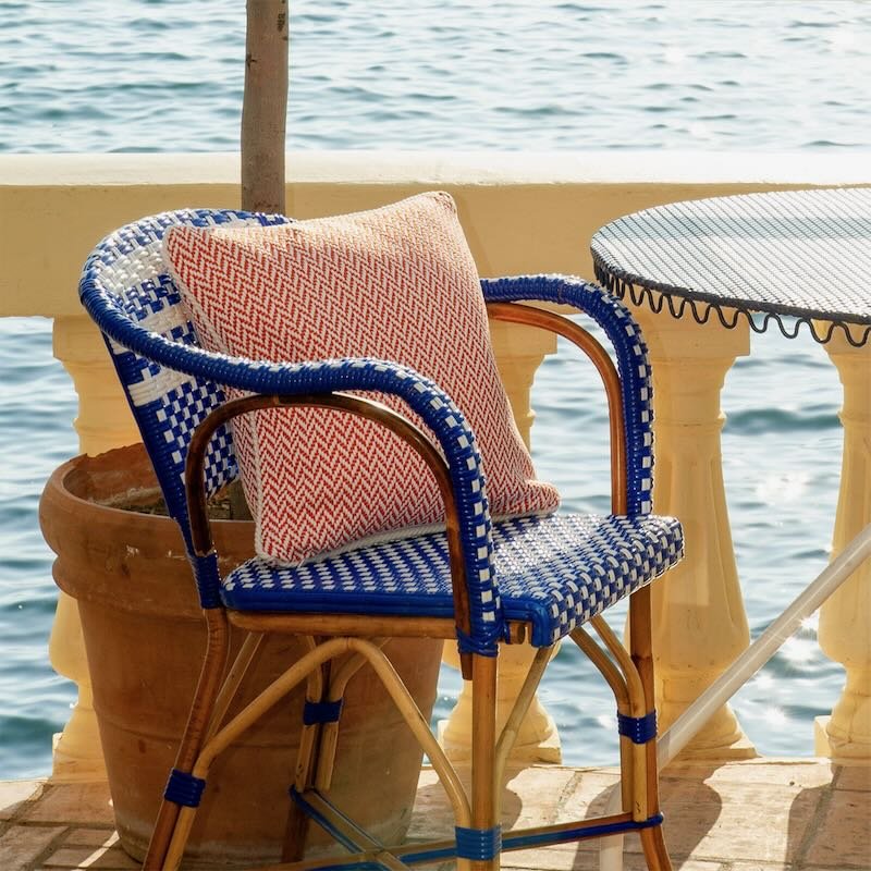 Marina Sunset Decorative Pillow by Yves Delorme Decorative Pillow 13 x 22 Sunset at FIG LINENS AND HOME 1