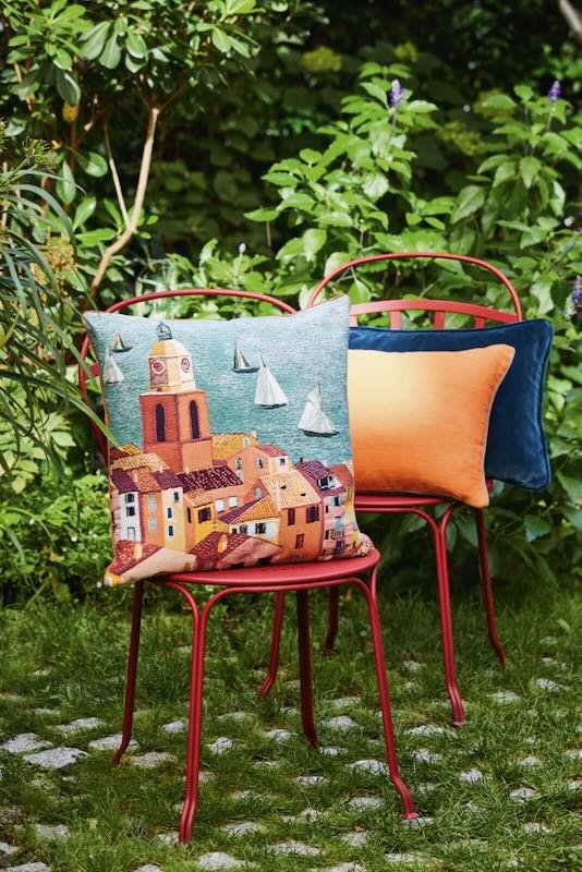 Mistral Decorative Pillow by Yves Delorme Decorative Pillow 18 x 18 Mistral at FIG LINENS AND HOME 1