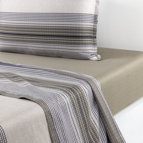 Modernist Stripe Flat Sheet Full/Queen 94 x 118 Hugo Boss Home at Fig Linens and Home