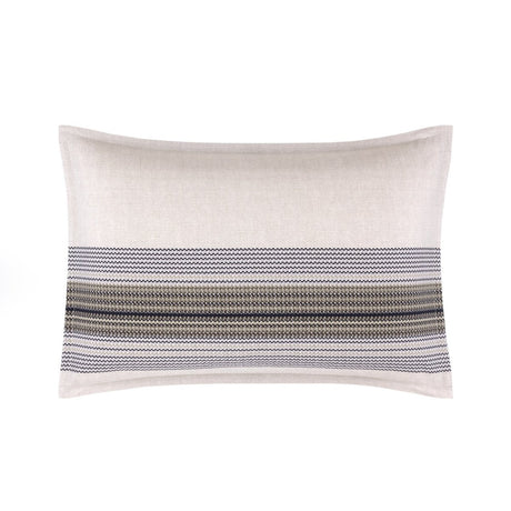 Modernist Stripe Sham King (Single) 21 x 37 Hugo Boss Home at Fig Linens and Home