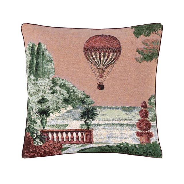 Montgolfier Cedre P Decorative Pillow by Yves Delorme Decorative Pillow 18 x 18 Montgolfier Cedre P  at FIG LINENS AND HOME 1
