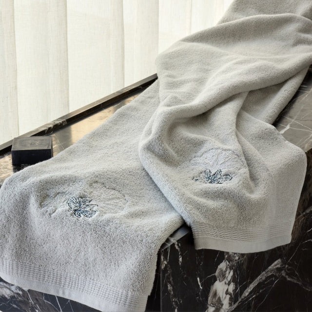 Moon Flowers Towels by Hugo Boss Home Bath Towel 28 x 55 Moon Flowers at FIG LINENS AND HOME 1