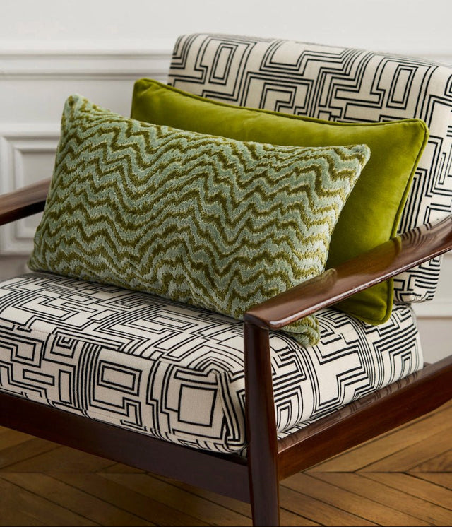 Muses Decorative Pillow by Yves Delorme Decorative Pillow 13" x 22" Multi at FIG LINENS AND HOME 1