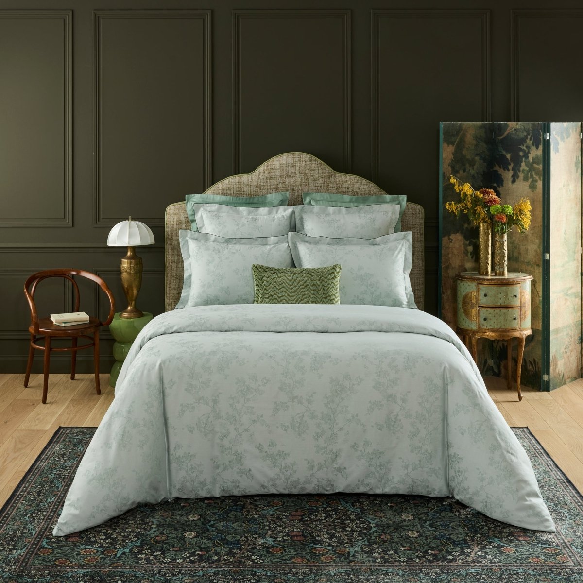 Muses Organic Duvet Cover by Yves Delorme King Duvet Cover Multi at FIG LINENS AND HOME 1