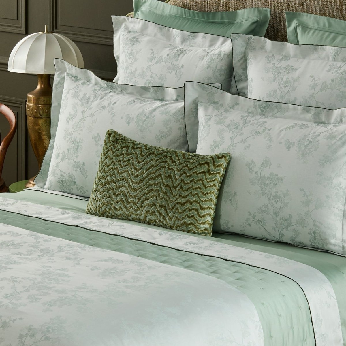 Muses Organic Duvet Cover by Yves Delorme King Duvet Cover Multi at FIG LINENS AND HOME 2