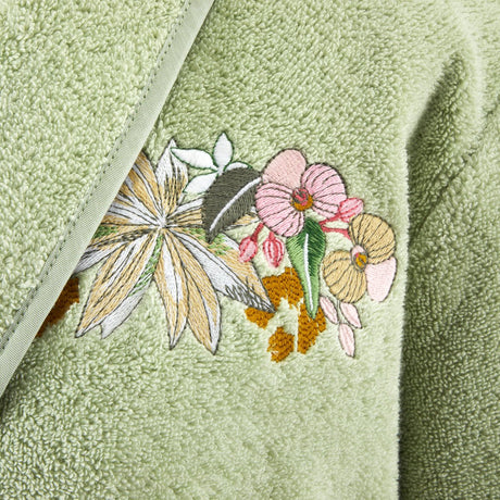 Orchidée Cotton Modal Women's Bathrobe by Yves Delorme at Fig Linens and Home 3