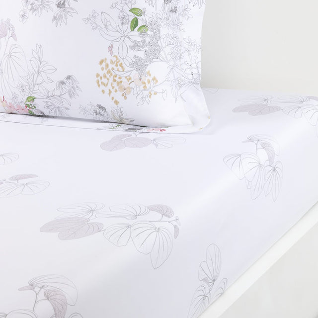 Orchidée Fitted Sheet by Yves Delorme