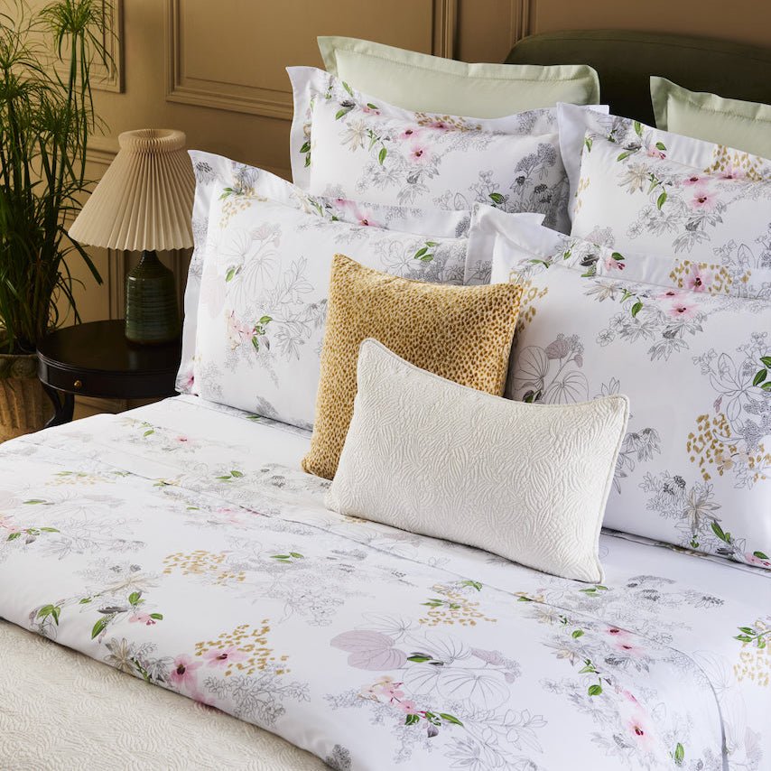 Orchidée Organic Bedding by Yves Delorme Duvet Cover King 111 x 92 Multi at FIG LINENS AND HOME 2