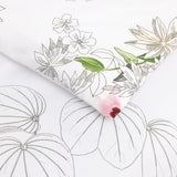 Orchidée Organic Bedding by Yves Delorme Fitted Sheet King 79 x 81 Multi at FIG LINENS AND HOME 10