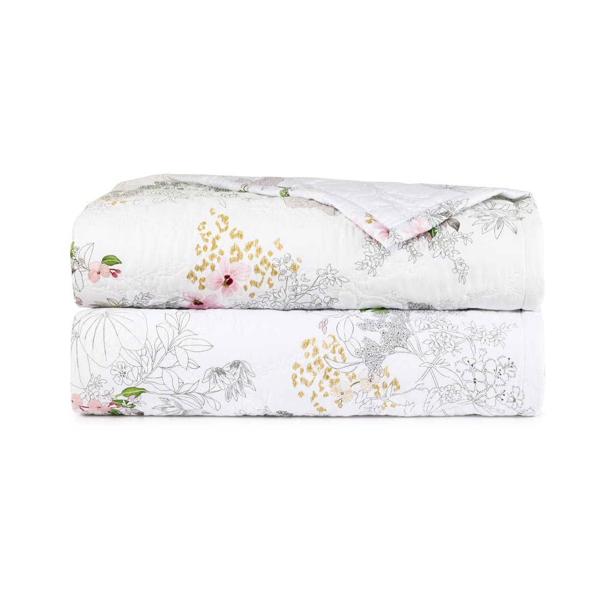 Orchidee Quilted Coverlets by Yves Delorme at Fig Linens and Home