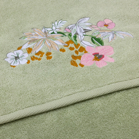 Orchidée Towels by Yves Delorme at Fig Linens and Home - Embroidery Style 1