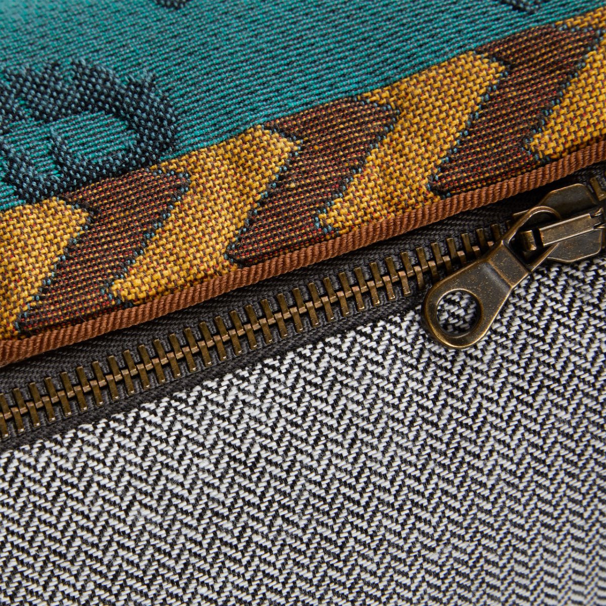 Yves Delorme Orchidia Paon Tote | Cosmetic Pouch or Clutch Zipper View 1 at Fig Linens and Home